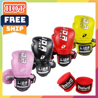 FREESHIP🎁 Bao tay boxing LIDA Fighht ⚡giá rẻ⚡ găng tay đấm bốc bao cát tập võ