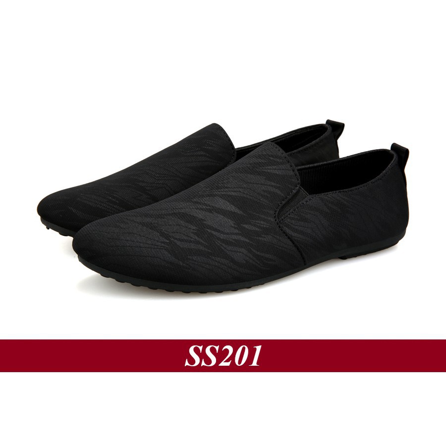 [ SIÊU RẺ ] Giày Lười Nam Hàn Quốc Màu Đen Giày lười vải phong cách [ Shop Yêu Thich ] | BigBuy360 - bigbuy360.vn