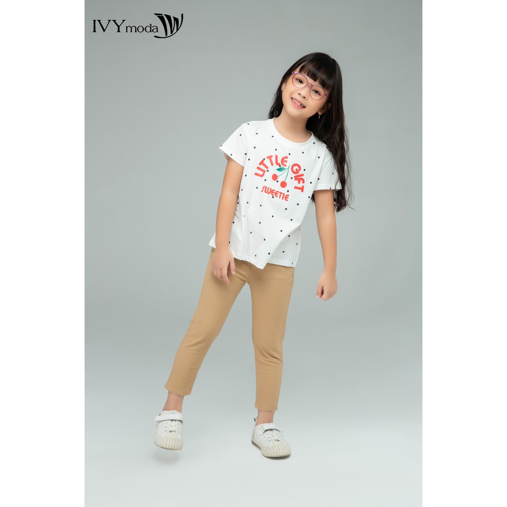 Quần dài Khaki bé gái IVY moda MS 22G0766