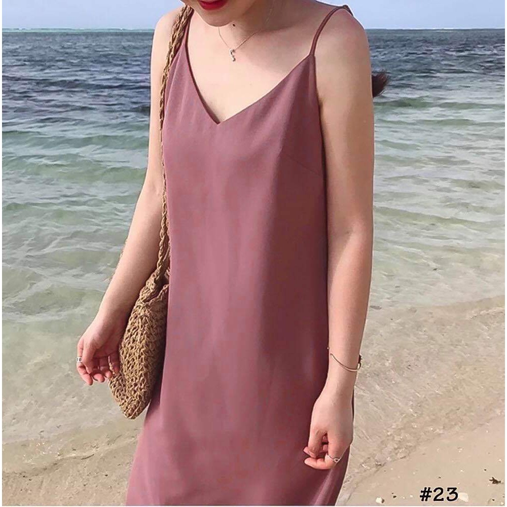 ĐẦM 2 DÂY NHIỀU MÀU CHẤT LỤA MỀM MẠI SIÊU ĐẸP