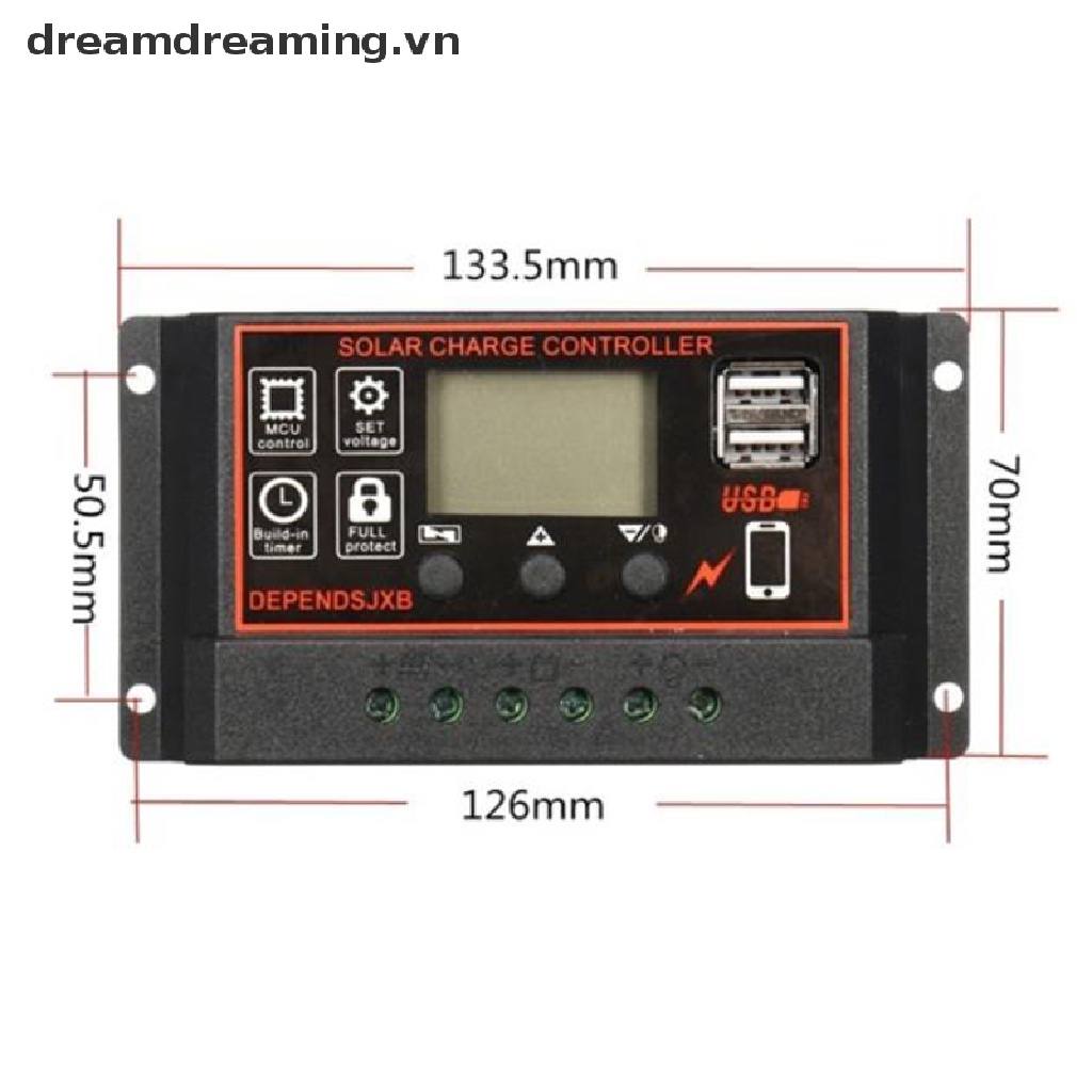 Tấm Sạc Năng Lượng Mặt Trời 10a-60a MPPT 12V / 24V Chất Lượng Cao