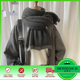 [FREESHIP EXTRA] 🍁 Khăn Cashmere Quàng Cổ🍁 Khăn Choàng Kẻ Chất Len Cao Cấp Siêu Dày Siêu Xịn Mịn