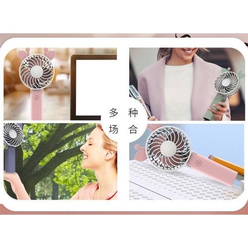 [XỊN_RẺ] Quạt Mini Fan Chính Hãng Siêu Mát Kèm Dây Sạc Tai Thú Có Thể Gập Để Bàn | BigBuy360 - bigbuy360.vn