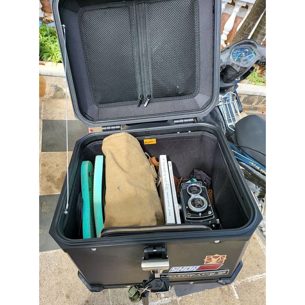 Thùng Nhôm Đen MOTOFACE Chính Hãng 40L