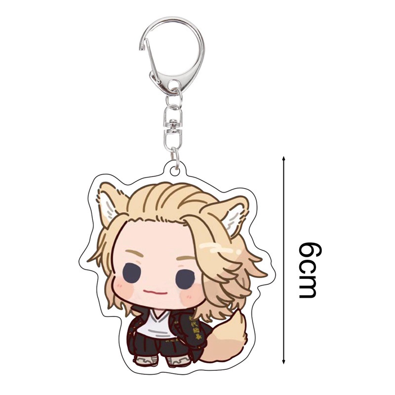 Móc gắn chìa khóa hình nhân vật Sano Manjirou Mitsuya Takashi phim anime Tokyo