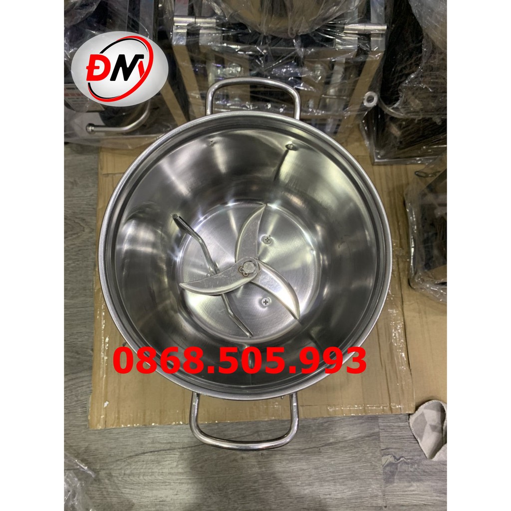 Máy xay thịt, giò chả, xay ruốc 1100W nồi 22cm lõi đồng, tặng kèm 1 que đánh ruốc