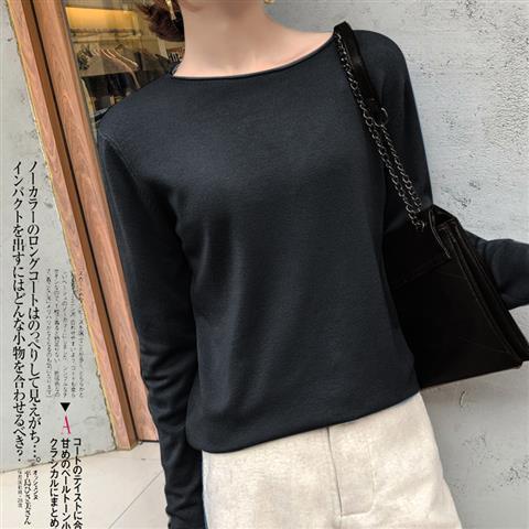 Áo len tay dài cổ tròn dáng ôm thời trang thu đông cho bạn nữ