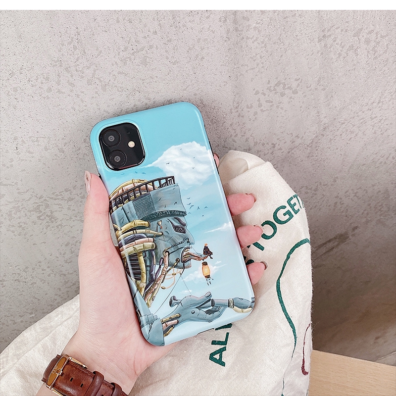 Ốp điện thoại dẻo in hình Naruto màu xanh dương cho Iphone 11 Pro MAX i7 i8 Plus XR XS MAX XS 12 | BigBuy360 - bigbuy360.vn