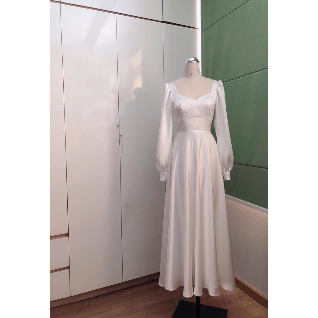 -HÀNG NHẬP KHẨU Đầm công chúa dự tiệc🔥Hàng cao cấp🔥maxi Trắng dài tay thiết kế siêu đẹp Liên hệ mua hàng 084.209.1989 | BigBuy360 - bigbuy360.vn