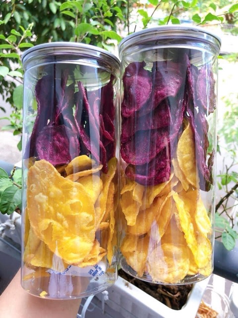 Khoai sấy ngọt mix 2 màu