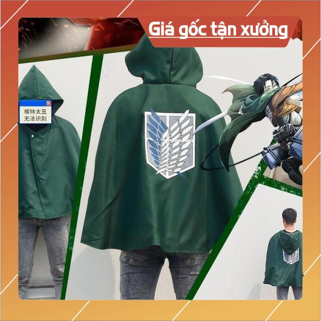 (BÁN CHẠY) NEW Áo choàng cosplay đội trinh sát - anime Attack on Titan  - chất đẹp