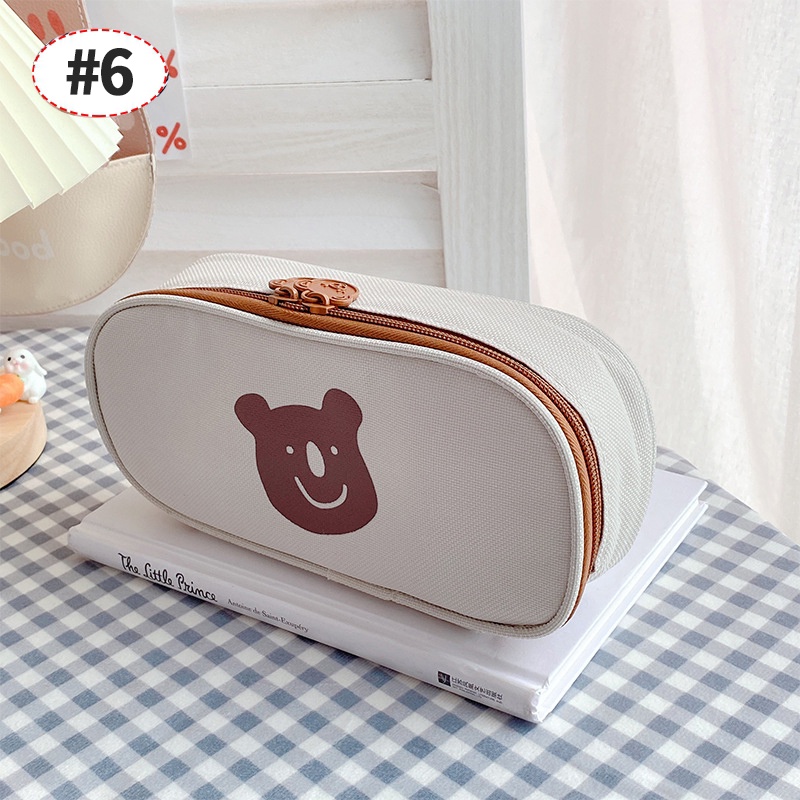 Túi Đựng Bút Hình Gấu Đa Năng Dễ Thương