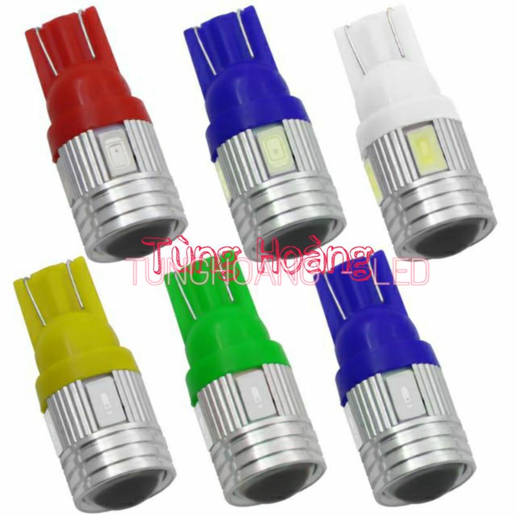 Đèn LED Demi, Xinhan ô tô-xe máy T10 6 led siêu sáng