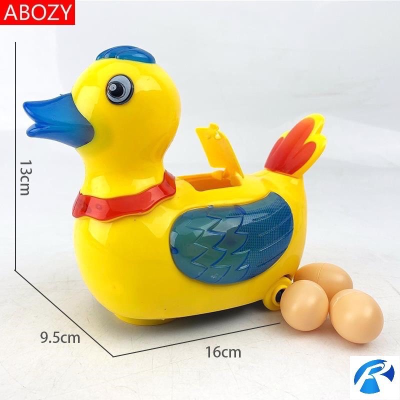 Đồ Chơi Vịt Đẻ Trứng Có Đèn Nhạc Vui Nhộn Dành Cho Bé
