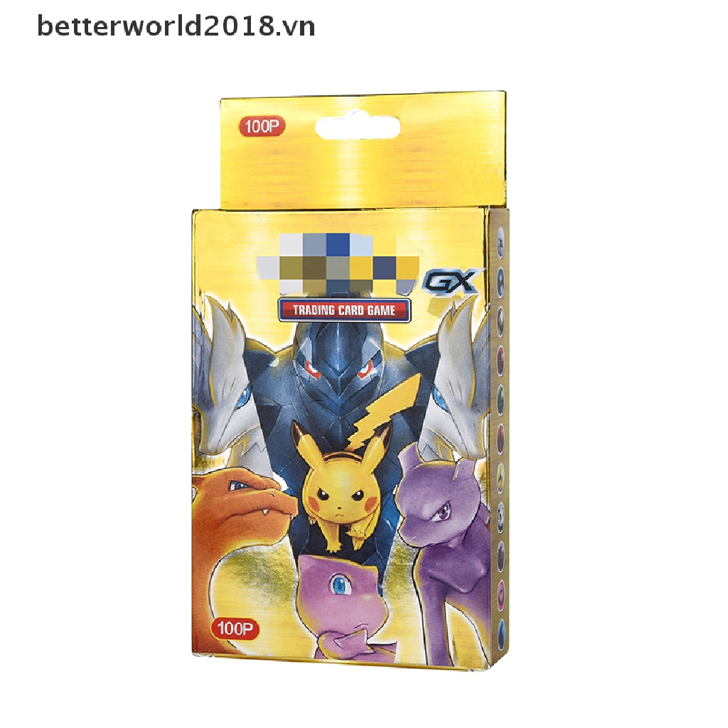 Bộ 100 Thẻ Bài Pokemon Vmax Lấp Lánh 2018