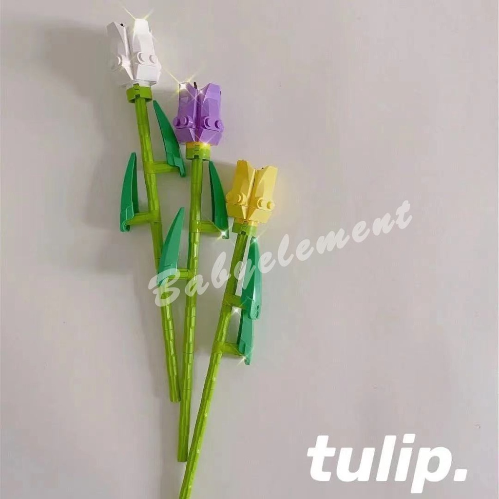 Bộ Đồ Chơi Lắp Ráp Mô Hình Bó Hoa Hồng Lãng Mạn Cho Bé