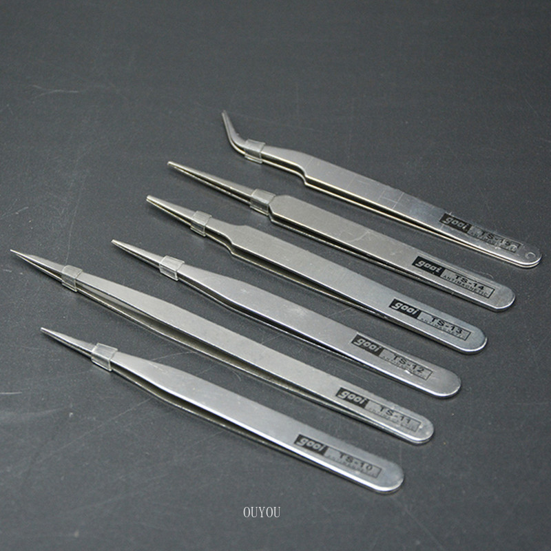 Nhíp sửa chữa bằng thép không gỉ tùy chọn kiểu dáng