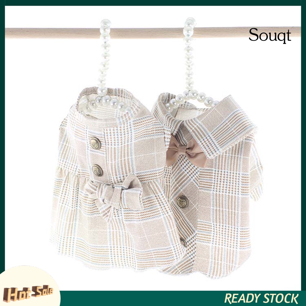 Đầm Kẻ Sọc Caro Dễ Thương Cho Thú Cưng