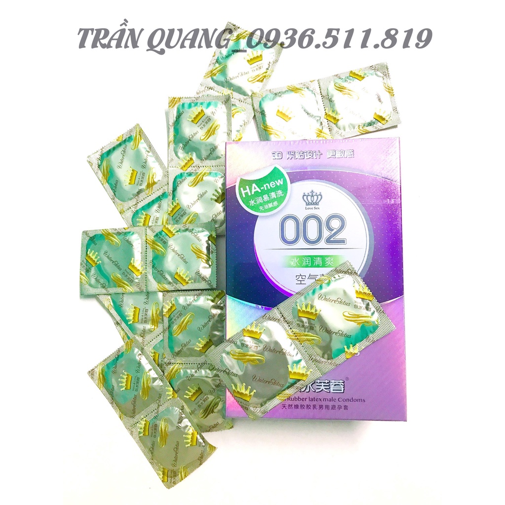Bao cao su hàng nội địa Trung_Sét dùng thử (14 chiếc, gồm 7 loại bao bất kỳ)