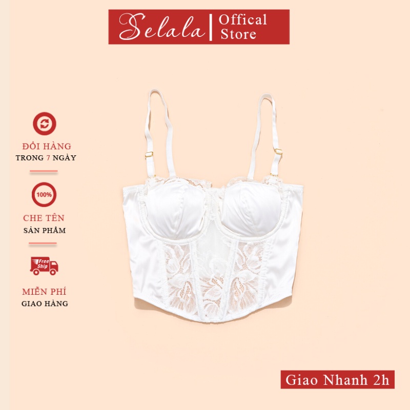 Áo Lót Có Gọng Selala Chất Su Cao Cấp Lưng Bản To Phối Ren AG11