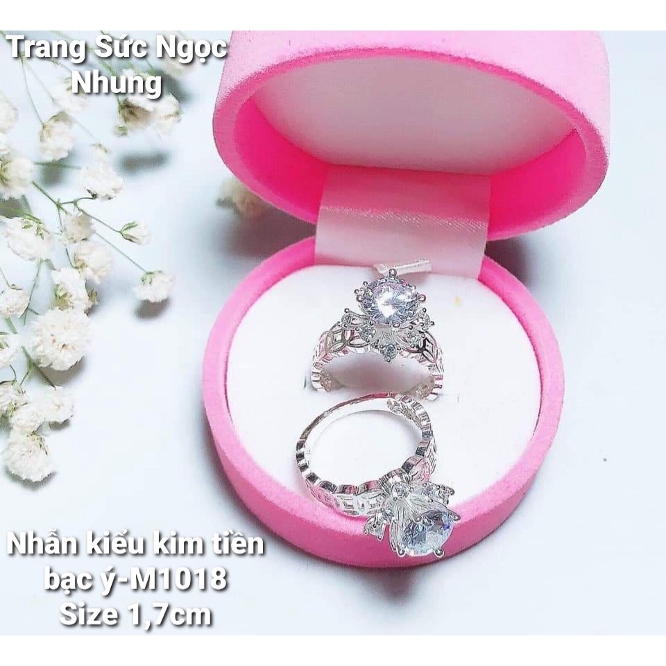 Nhẫn kiểu bạc ý-M1018