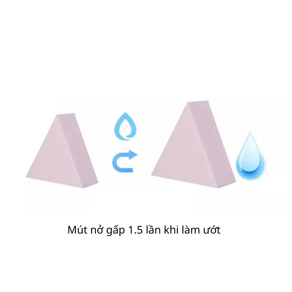 Mút tán kem nền (gói 15 miếng) siêu mềm mịn, miếng tam giác tiện dụng - Dinh Dinh máy làm đẹp