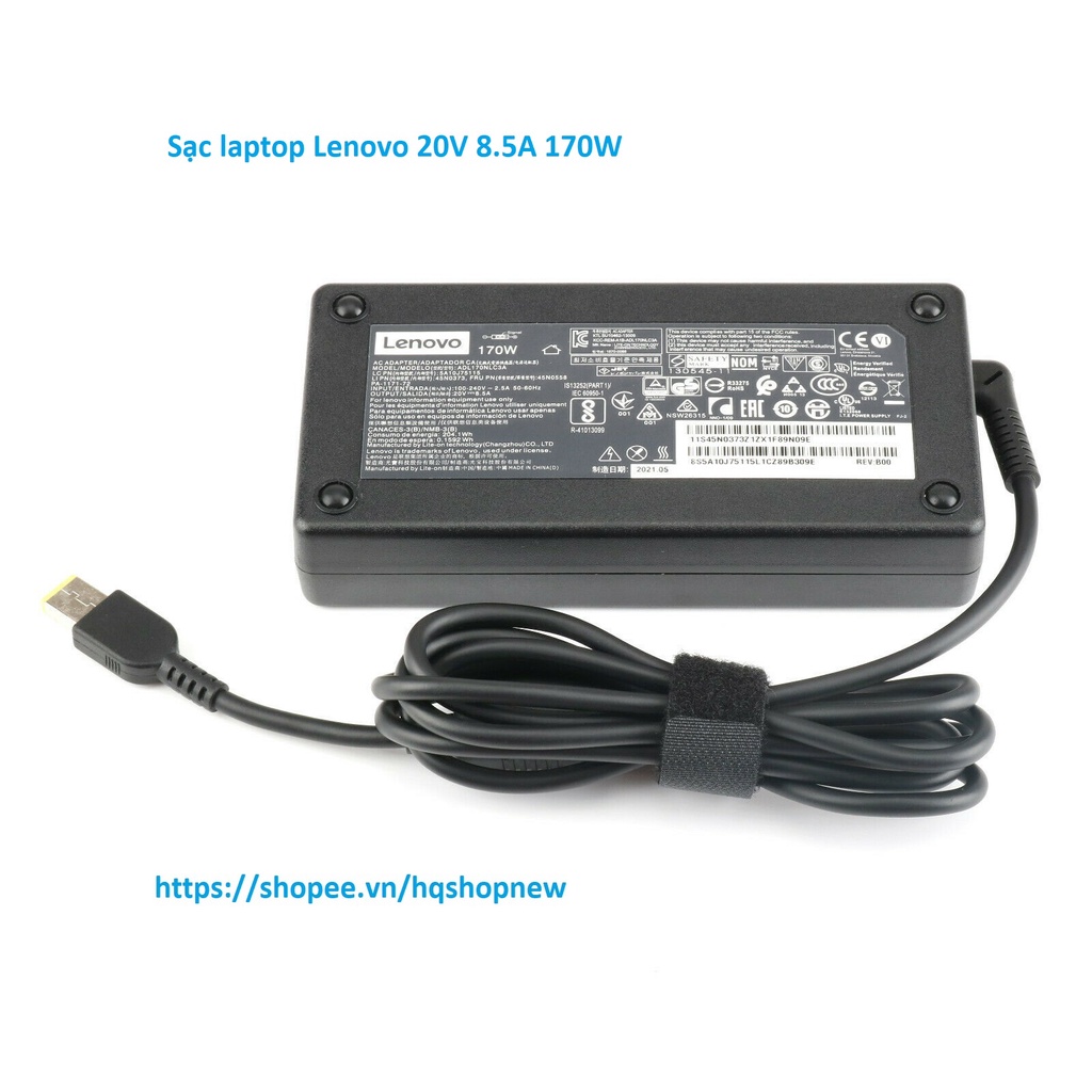 ⚡️[Sạc zin] Sạc laptop Lenovo 20V 8.5A 170W Y530 - 15ICH P71 W540 W541 Y540 - 15IRH chân vuông slim