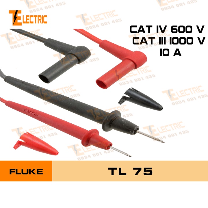 Fluke TL75 Dây Đo Điện Đa Năng Dùng Cho Fluke 101, 15B+, 17B+, 115, 117, F303, 305