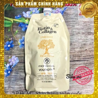 Dầu hấp ủ phục hồi tái sinh tóc biotin collagen voudioty pasiori 500ml chính hãng
