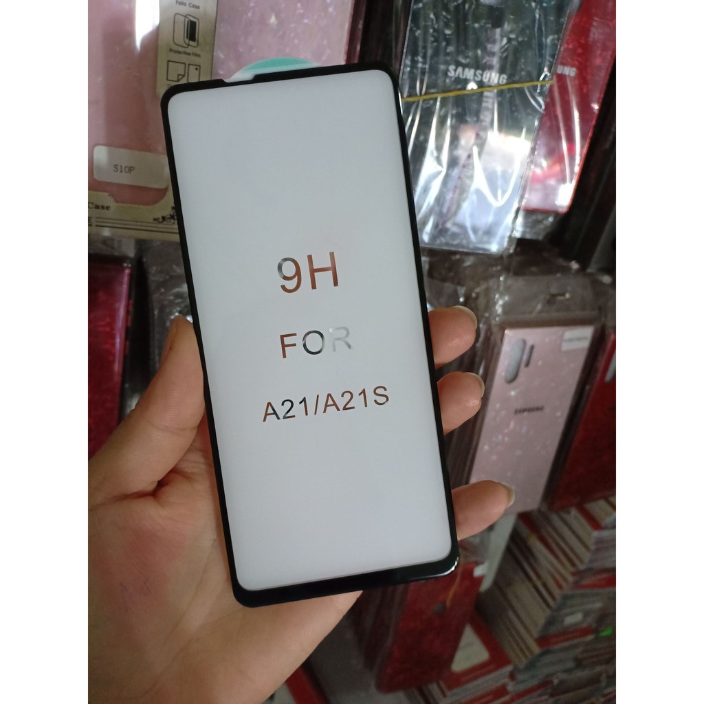 Kính cường lực Full màn 5D xịn cho Samsung A21,A21S Full keo màn hình siêu cứng Siêu bền