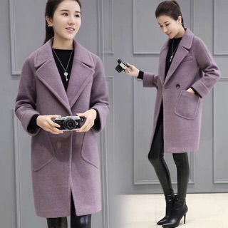 Áo khoác dạ nữ phiên bản hàn quốc kèm ảnh thật