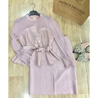 ẢNH THẬT - VÁY THIẾT KẾ 2 CHI TIẾT ÁO VOAN PEPLUM CHÂN ZIP A CAO CẤP (Cam kết hài lòng 100%)