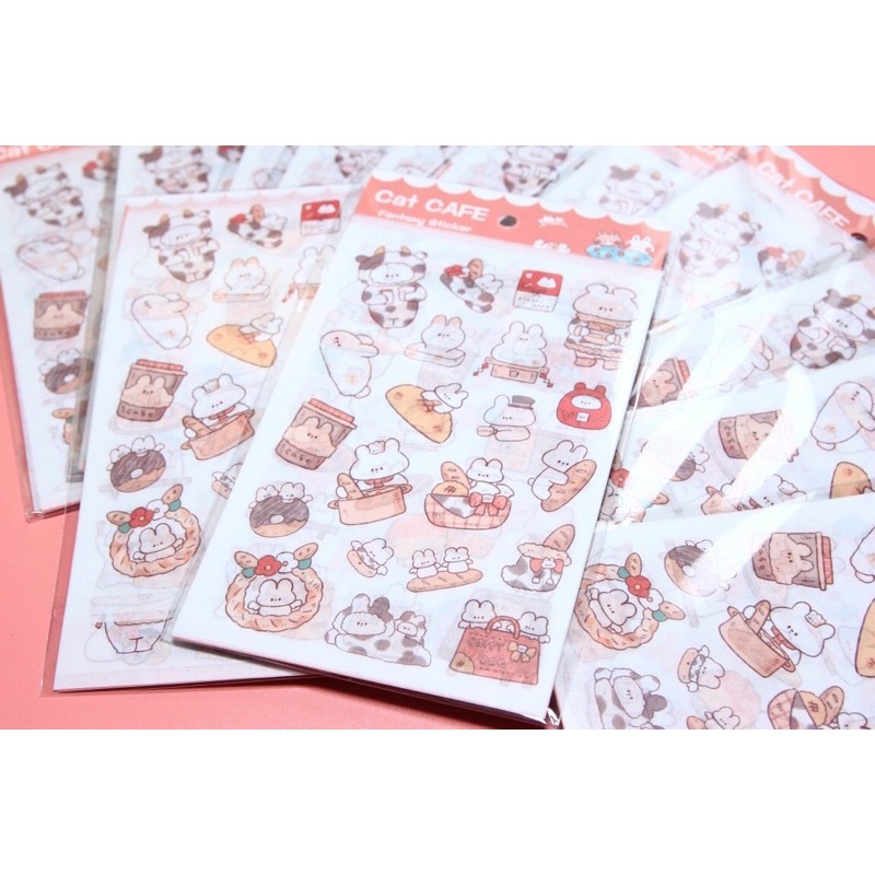 Bộ Sticker 6 Tấm Phong Cách Hàn Quốc -  Phụ kiện Halu