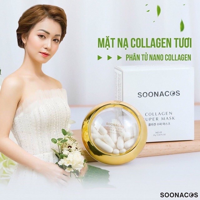 Hộp 20 viên Mặt nạ viên nén Collage Super Maks