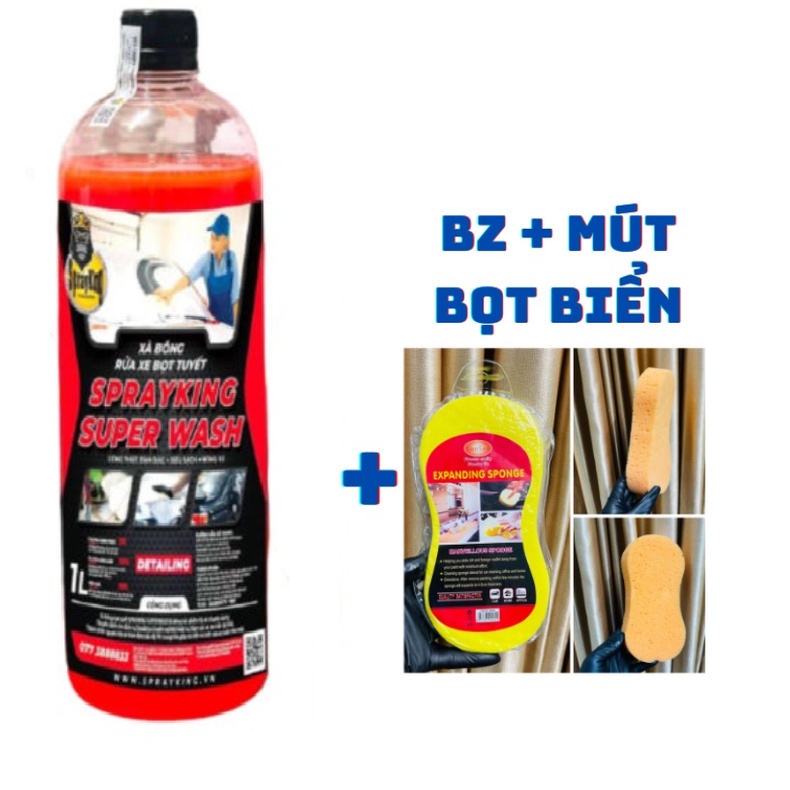 Nước rửa xe,xà bông Sprayking Super Wash 1L