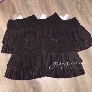 Chân váy xếp ly 2 tầng