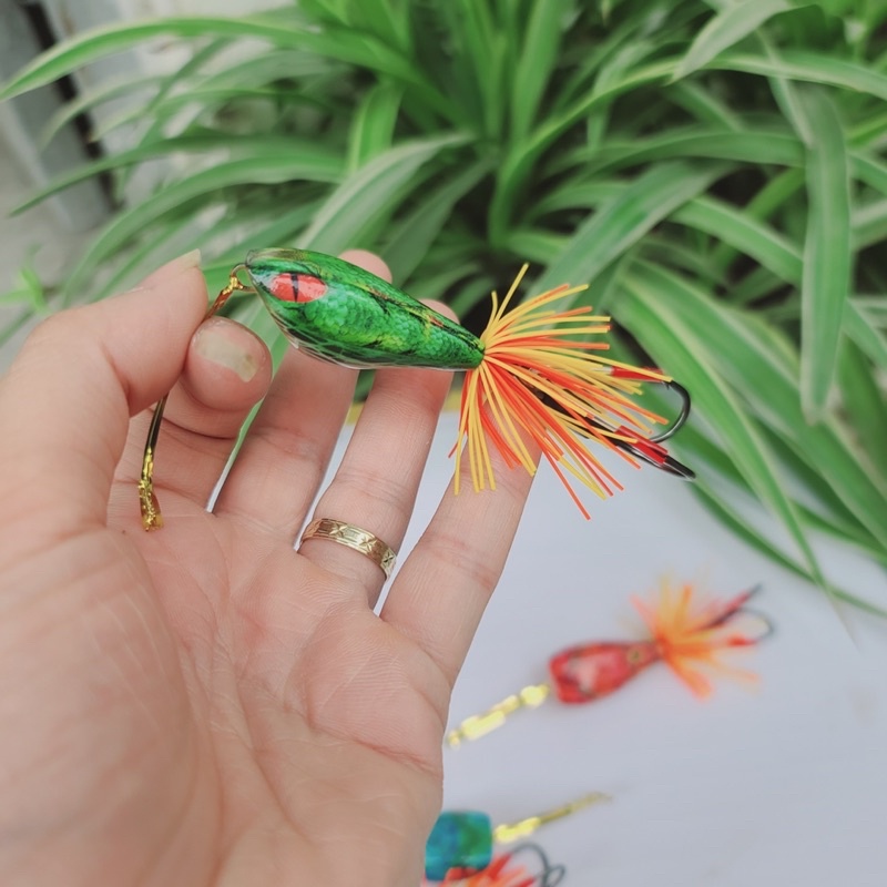 Nhái nhảy đầu rắn sơn 3D