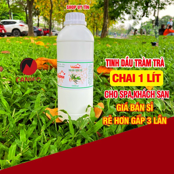 Tinh dầu tràm trà nguyên chất 1 lít CANIFO đạt tiêu chuẩn kiểm định COA - Tee Tree Oil thơm phòng, diệt khuẩn, khử mùi