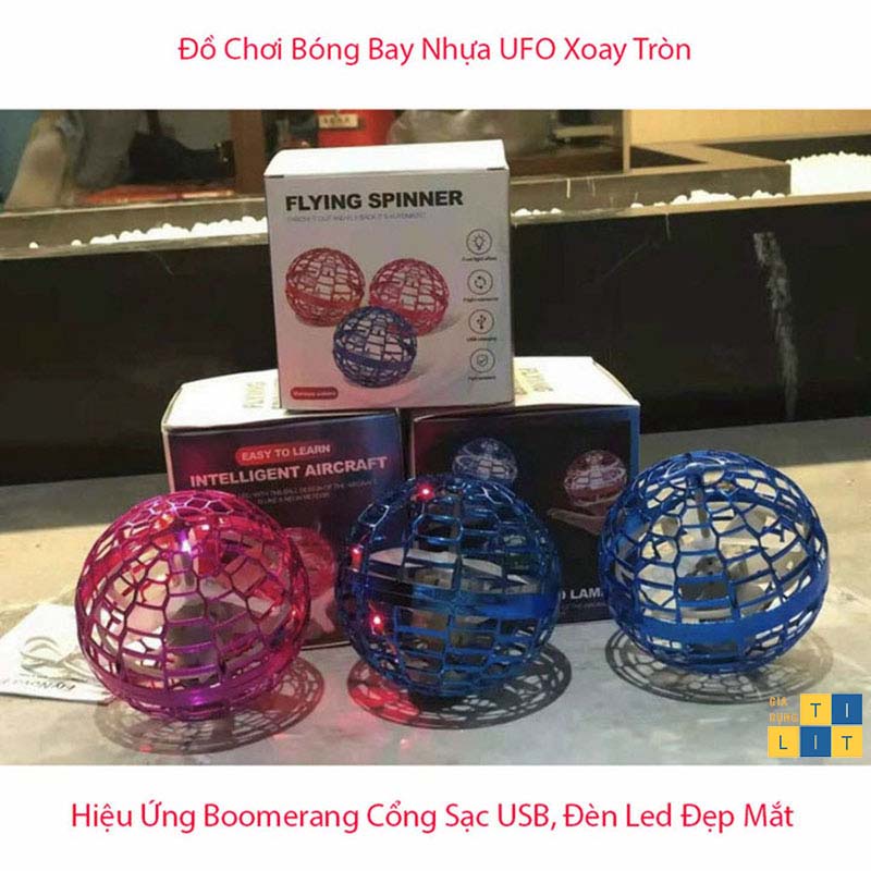 Bóng ma thuật UFO - Đồ Chơi Quả Bóng Bay Ufo Có Thể Xoay Được (Quả Cầu Ma Thuật )