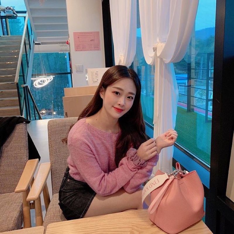 Túi Find Kapoor Pingo 20 lettering set - hồng