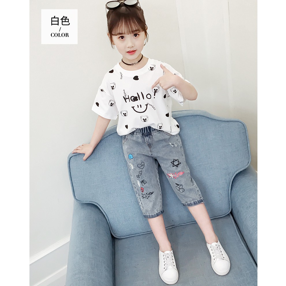 Áo phông in hình ngộ nghĩnh siêu cute dành cho bé gái lớn