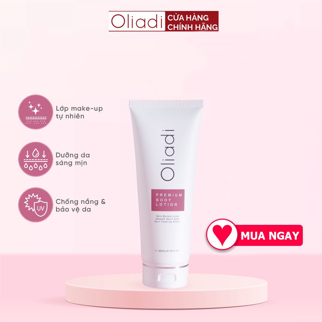 OLIADI - - Kem Body Oliadi Dưỡng Trắng Toàn Thân Với Công Nghệ Hạt Nano Phân Tử 200ML