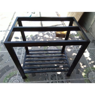 Kệ kê bể cá mini Tải trọng >300kg. Dài 60cm. Rộng 40cm. Cao 60cm. 1 nan phụ. sàn 1 để đồ. Hộp thép 2x4cm