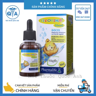 Fitobimbi Sonno hỗ trợ giúp bé ngủ ngon, ngủ sâu giấc, bổ sung vitamin cho trẻ (Lọ 30ml)