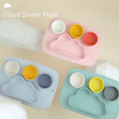 【MAMIMAMIHOME】Khay ăn Dành Cho Em Bé Có Giác Hút Có Thể Rửa Sạch