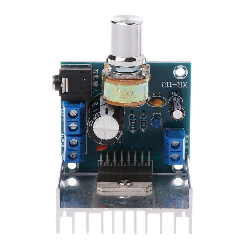 DOU 2x15W DC 9-15V TDA7297 Blue Dual Channel Digital Audio Power Amplifier Board Module