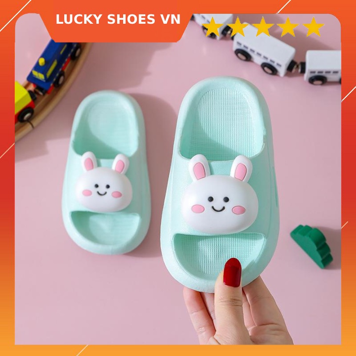 Dép thỏ quai ngang đáng yêu dành cho bé [H27] siêu cute chống trơn trượt LUCKY SHOES VN