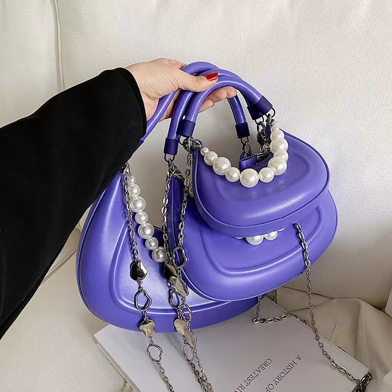 Túi Đeo Chéo Một Bên Vai Có 12 Màu Bán Nguyệt Thời Trang Mùa Xuân 2022