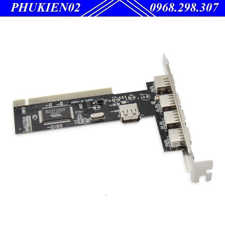 CARD CHUYỂN PCI RA 4 CỔNG USB - pci sang usb