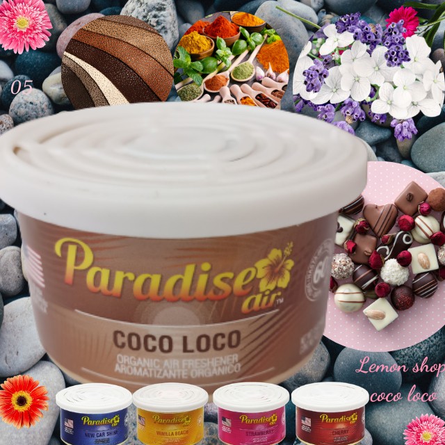 [Nhập Khẩu USA]Sáp Thơm Phòng và Ô tô Paradise hương ngọt ngào sữa dừa trái cây và socola coco colo 05